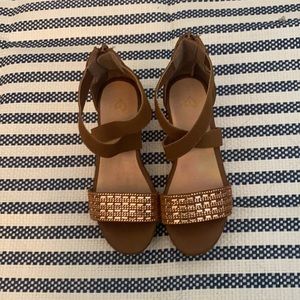 Justice 💫 Girls Wedge Sandal [Size 1]